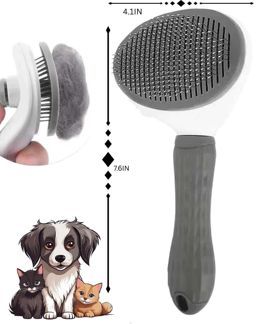 Pet Glow Grooming Brush