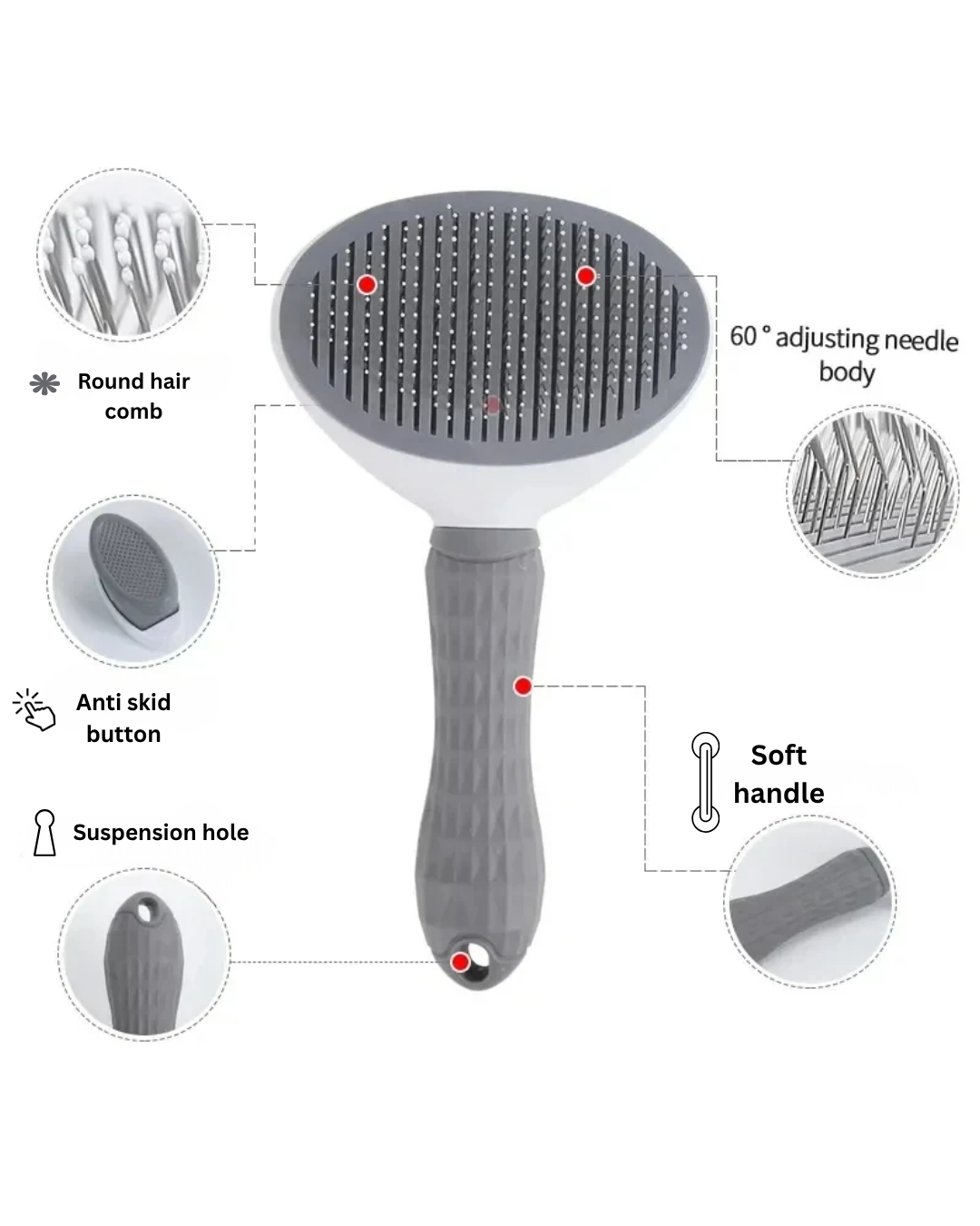 Pet Glow Grooming Brush