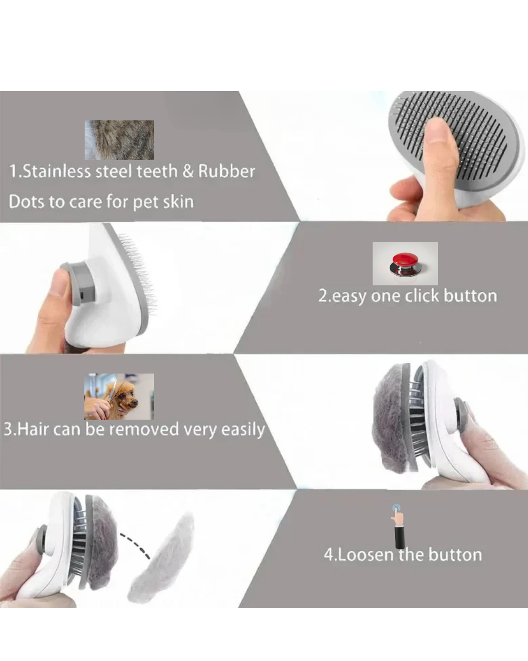 Pet Glow Grooming Brush